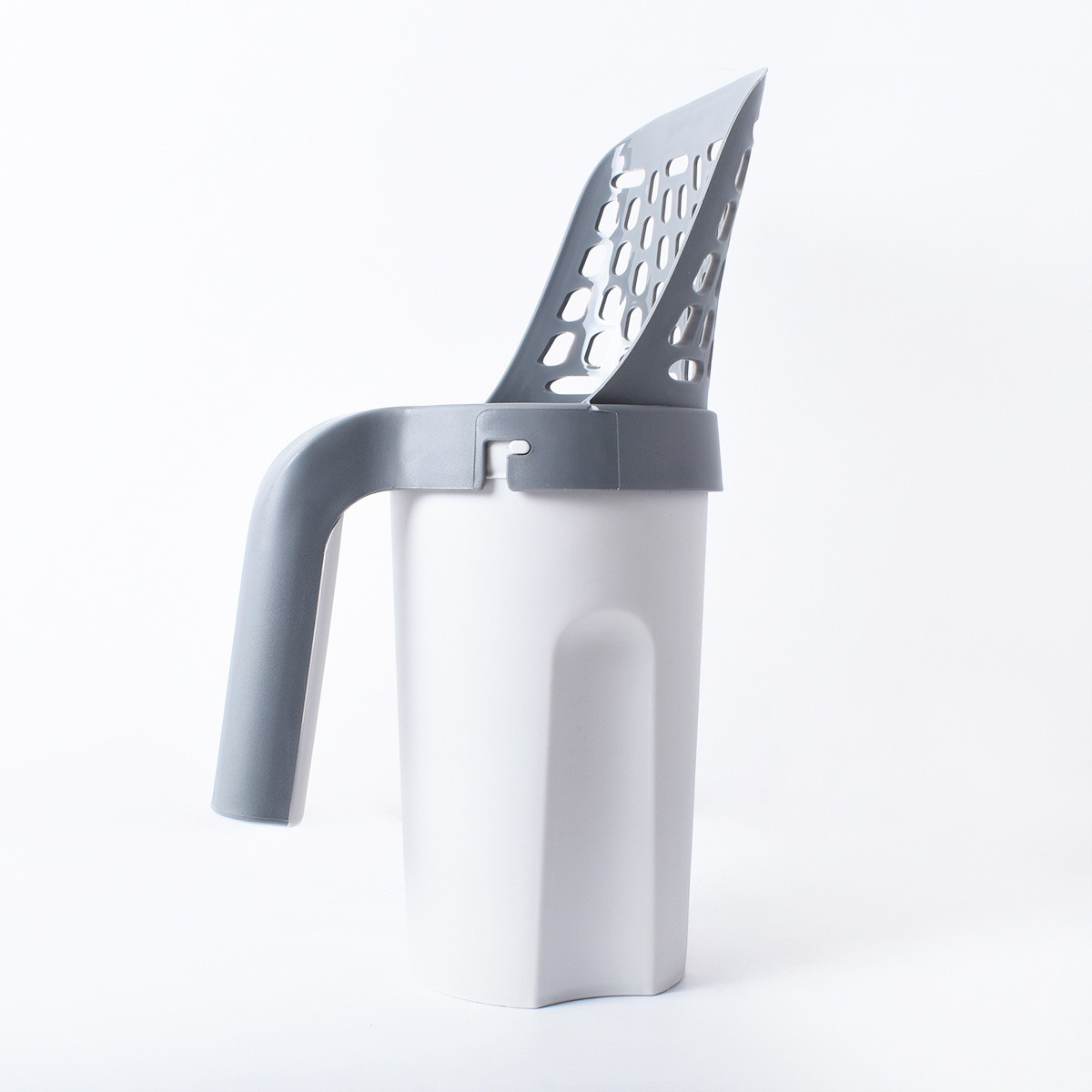 Pala para arena de gato de gran capacidad con bolsa de basura integrada, recogedor portátil para limpieza de heces, suministros para gatos