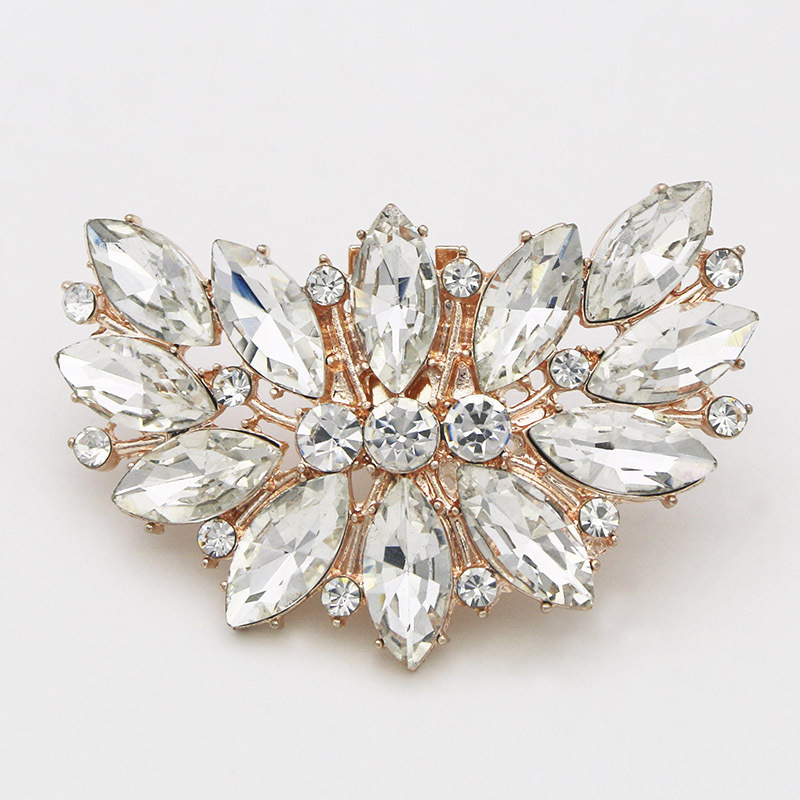 Cruz-frontera nupcial Vamp decoración zapatos de tacón alto accesorios zapatos desmontables flor hebilla zapatos solos zapatos de cristal del todo fósforo hebilla decoraciones