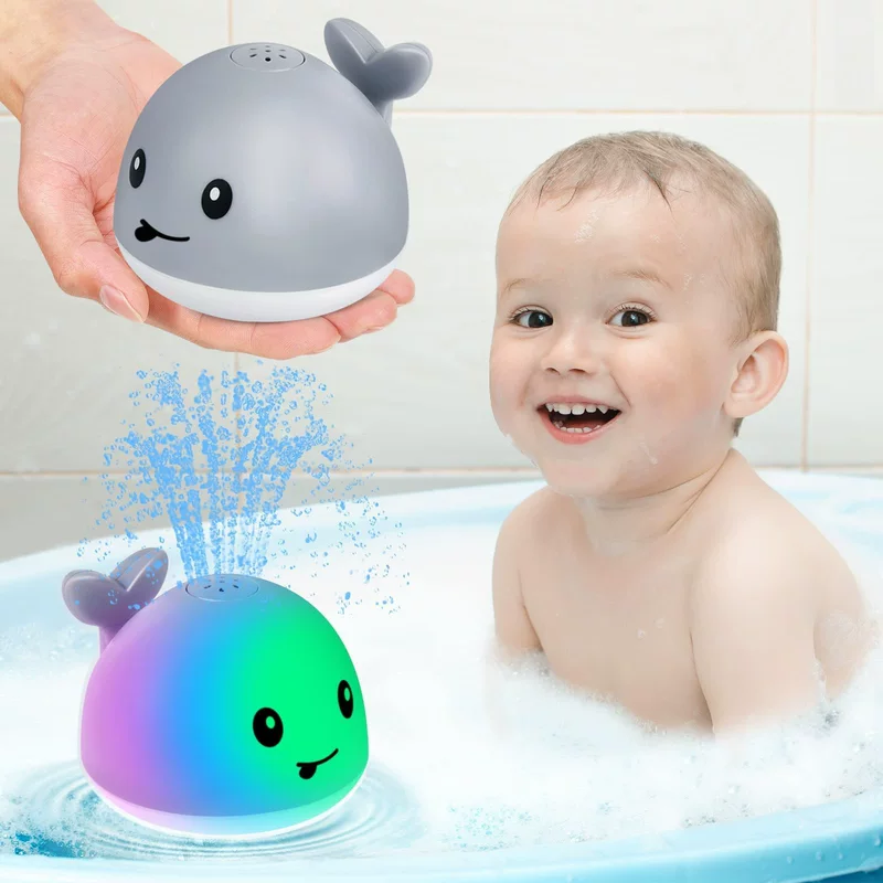 Электрический легкий вращающийся видеоигровой игрушка для ванной в воде, игрушка,