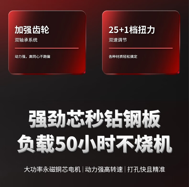 锂电钻纯铜大功率铜芯电钻手电钻充电钻多功能工具箱电动工具套装