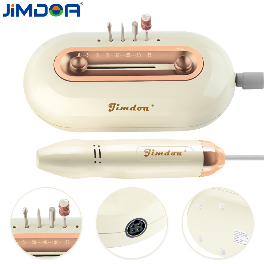 JIMDOA transfronterizo nueva manicuría especial 35000 rpm amolador portátil eléctrico para eliminar la piel muerta manicurista