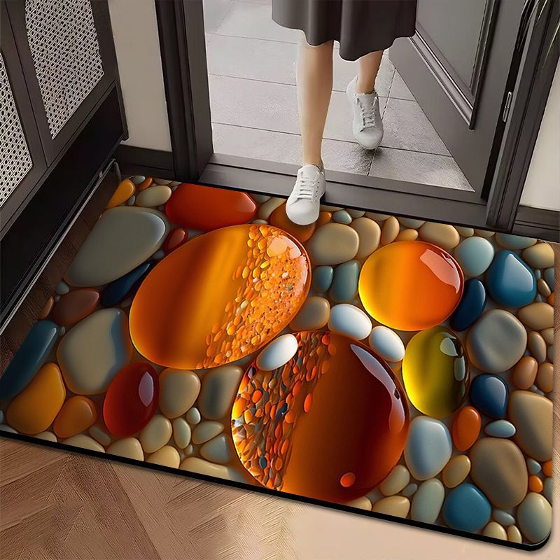 Alfombra de suelo de adoquines de diatomitas, almohadilla de pies absorbente de agua, almohadilla de pies antideslizante de baño resistente al desgaste image 13