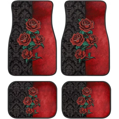 American-style crystal velvet car decorative, Avtomobil döşəmə paspasları - 1-129-pattern-47-3344cmtwo-piece-set