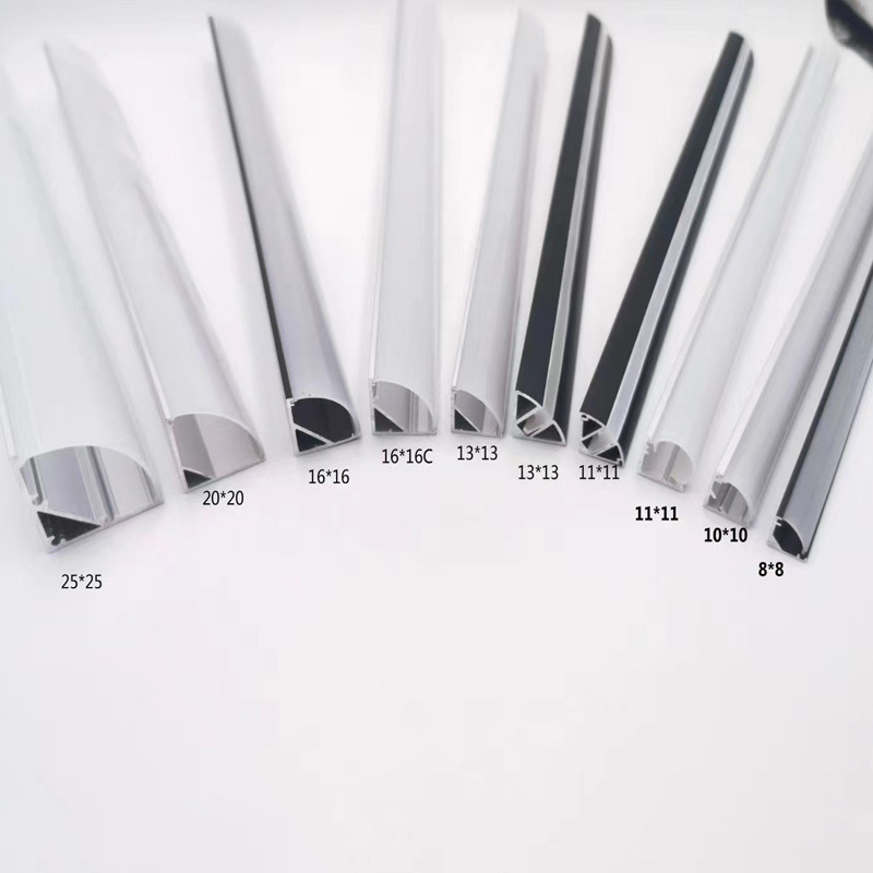 LED线条灯免开槽45度角硬灯条层板灯LED橱柜灯衣柜灯酒柜灯