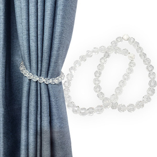 Simple Light Luxury DIY Handmade Beaded Curtain Strap Acrylic Curtain Magnetic Buckle Niche High-end Sense Window Screen Decoration