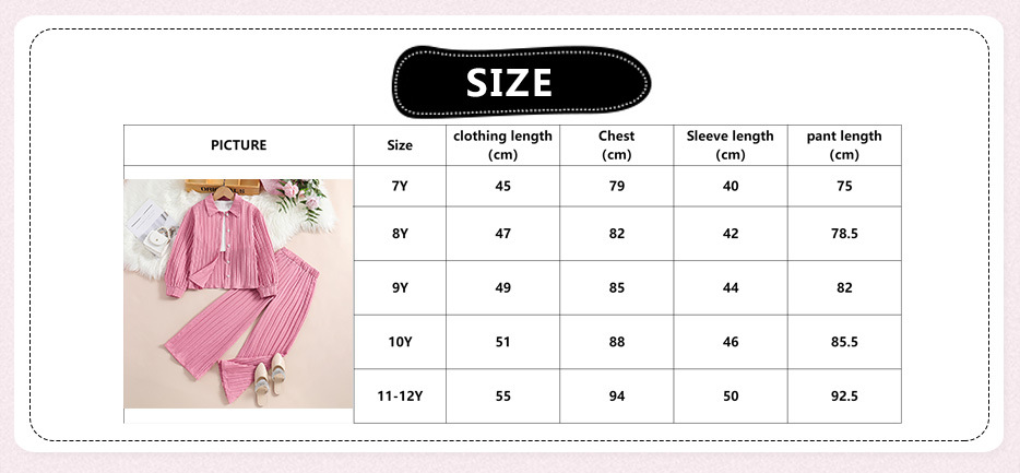 Mädchen Polo Kragen Hemd Mit Langer Hose Set Für Frühling_voghion.com