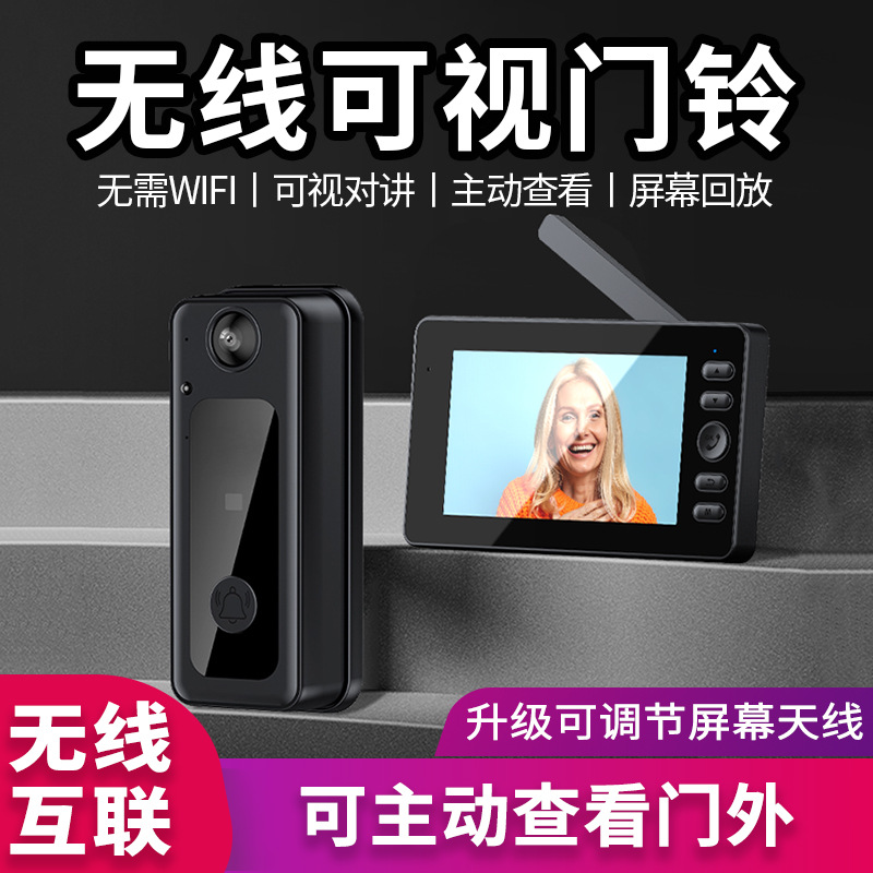 M13S comercio exterior explosivo doméstico inteligente cámara visual ojo de gato electrónico ojo de gato timbre de puerta activa despertador
