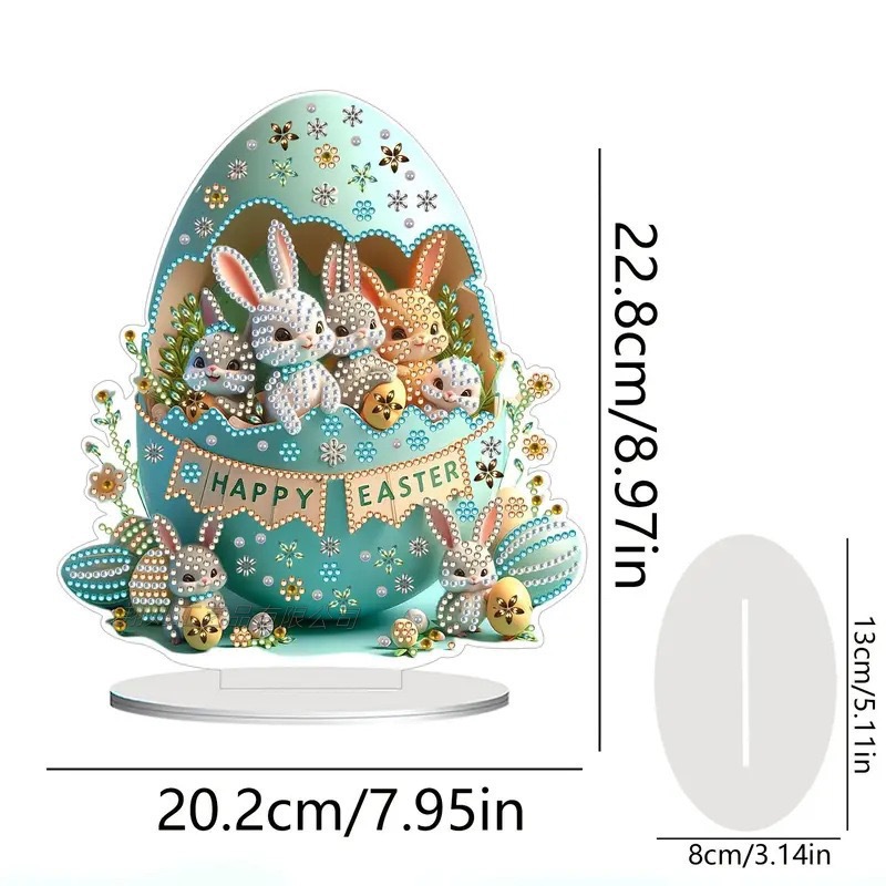 Decoración colgante [Pascua] huevo pequeño conejo decoración de escritorio decoración vintage familia para enviar amigos vestidos de dormitorio