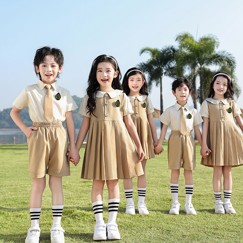 School uniform English-style college class set children kindergarten children's performance costumes for June 1st