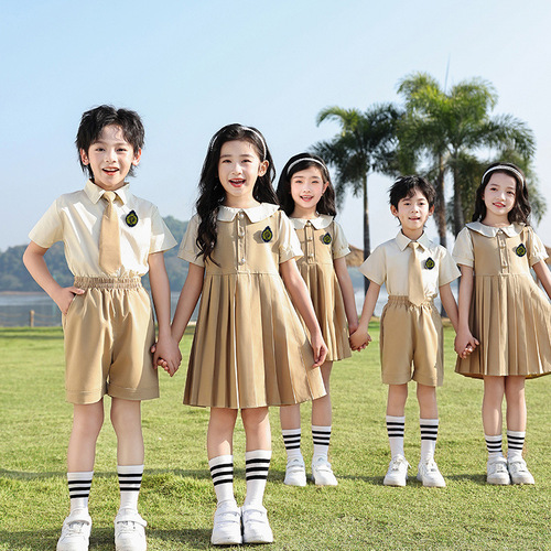 School uniform English-style college class set children kindergarten children's performance costumes for June 1st