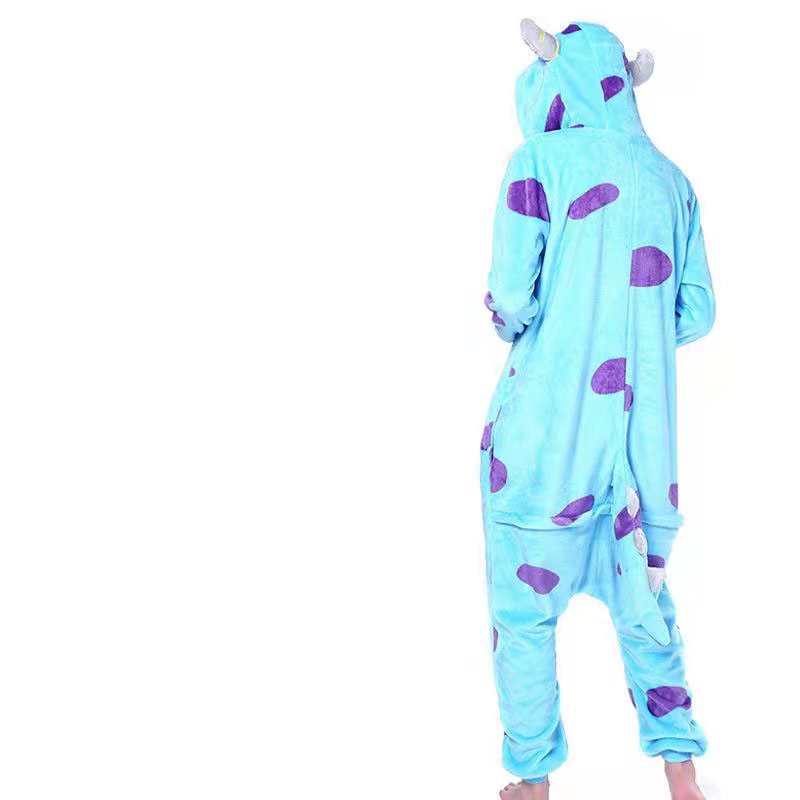 Transfronteriza de dibujos animados de una sola pieza pijamas de franela animal de invierno engrosada transfronteriza dinosaurio Tianma Tigre unicornio