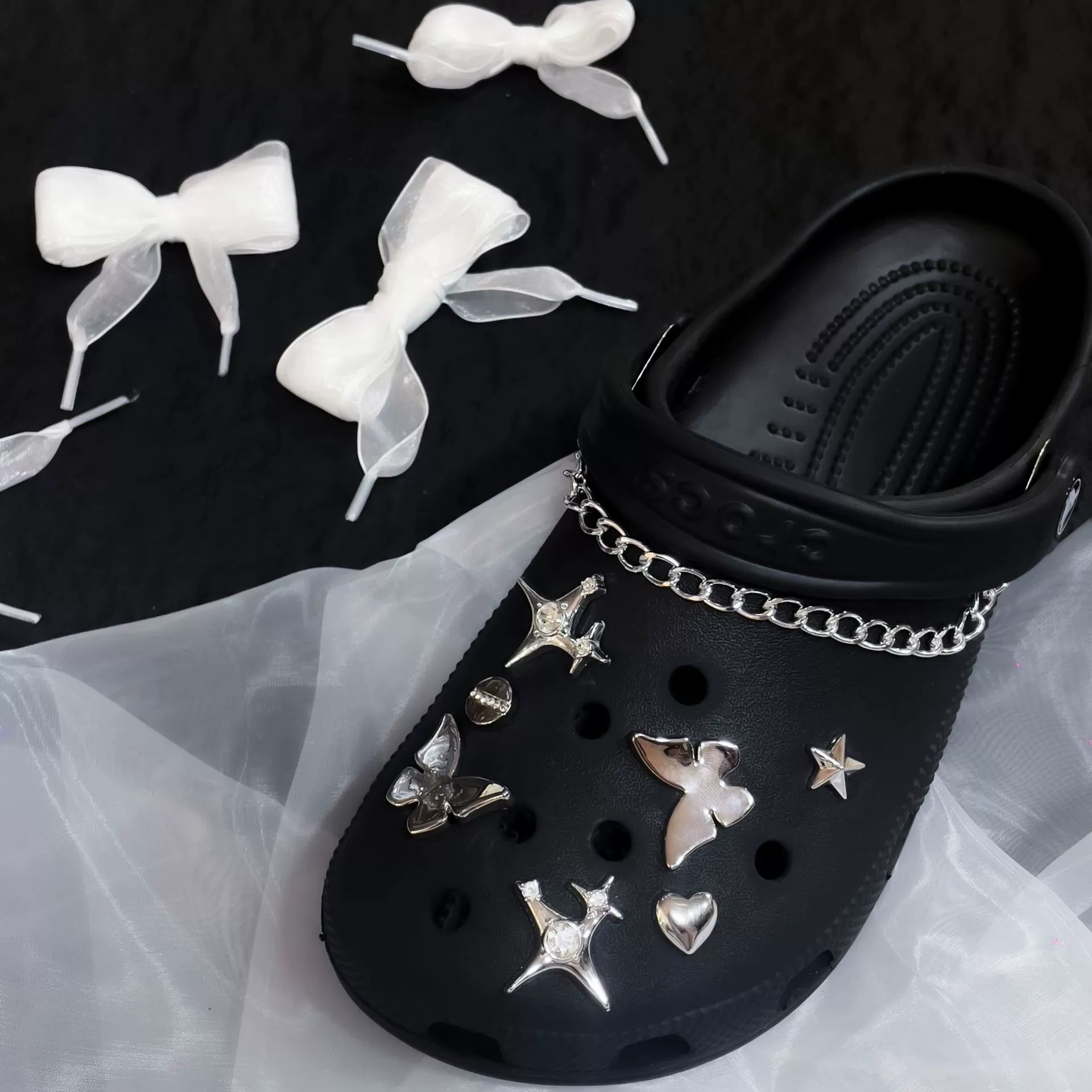 Трехмерные цепочки для шнурков с бриллиантами, подходящие тапочки, новые аксессуары с отверстиями, пряжка для обуви «сделай сам», декоративные аксессуары, цветы для обуви