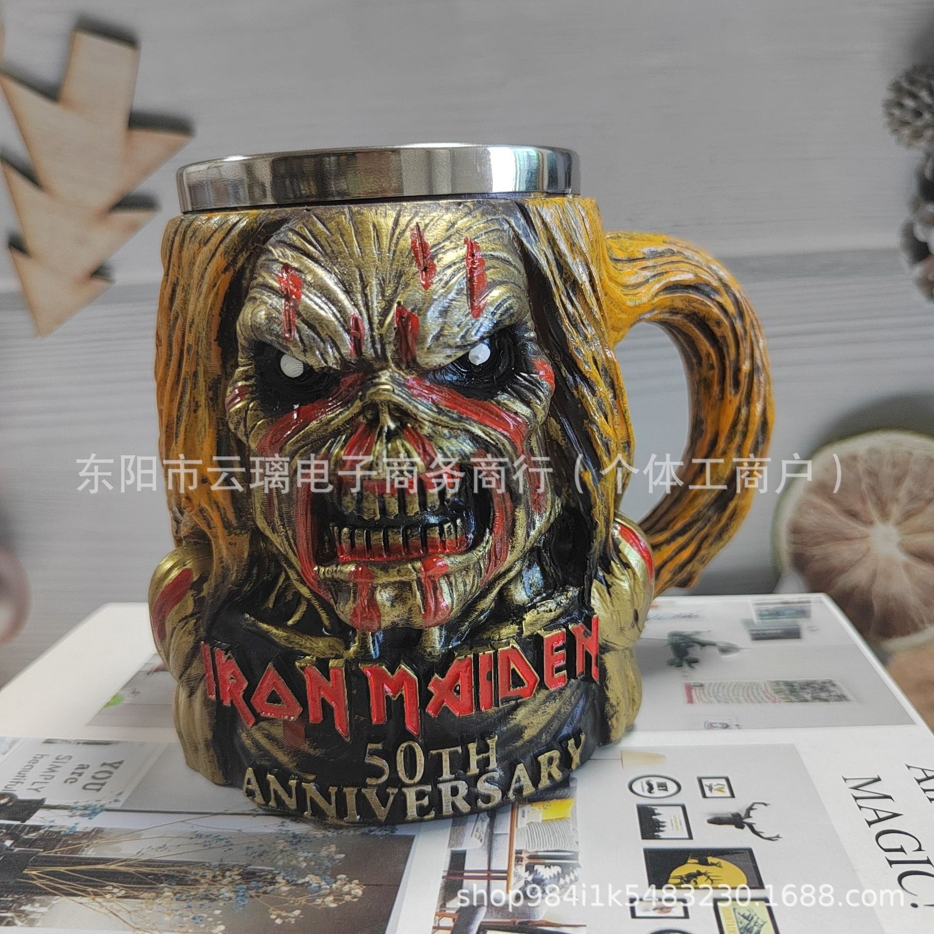 Nuevos productos de taza transfronteriza, estaciones independientes, nuevos productos de resina de barra irlandesa con forro interno, adornos de taza