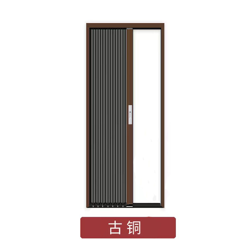 Aleación de aluminio de malla de diamante plegable Push-Pull pantalla puerta ventana de la pantalla pegatina auto-llave de bloqueo a prueba de mosquitos a prueba de insectos cortina de pantalla engrosada sin perforar