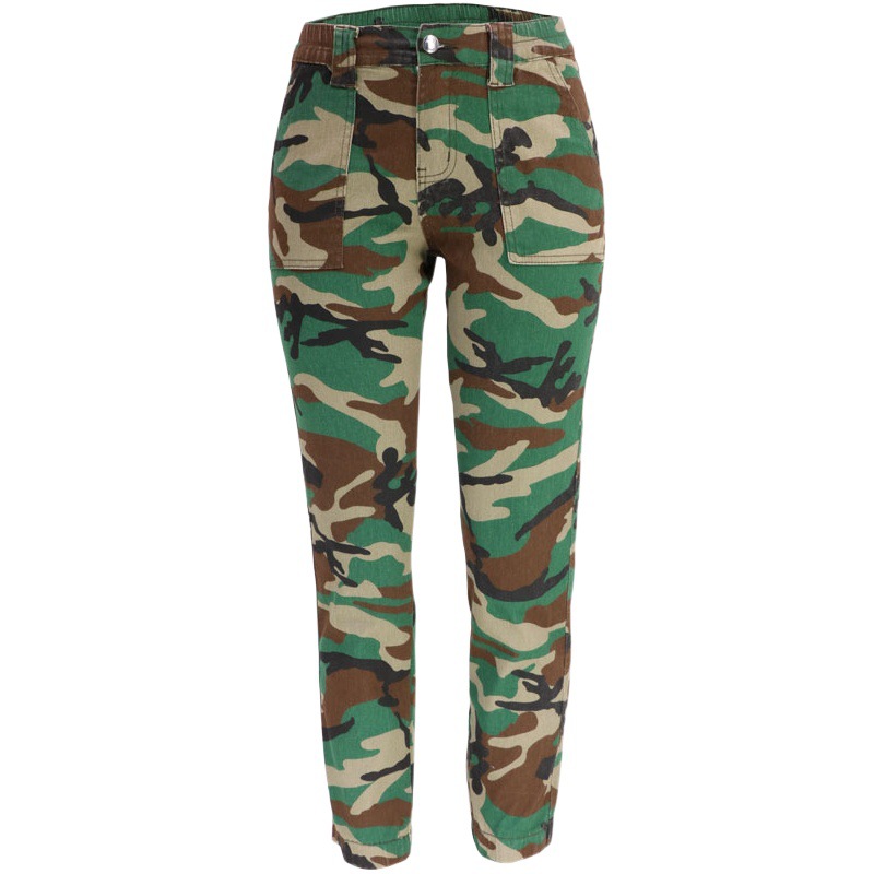 Pantalones Vaqueros Casuales de Camuflaje para Mujer, Estilo Hip-Hop, Holgados, Estilo Urbano, Otoño/Invierno 2025, Novedad Europea y Americana