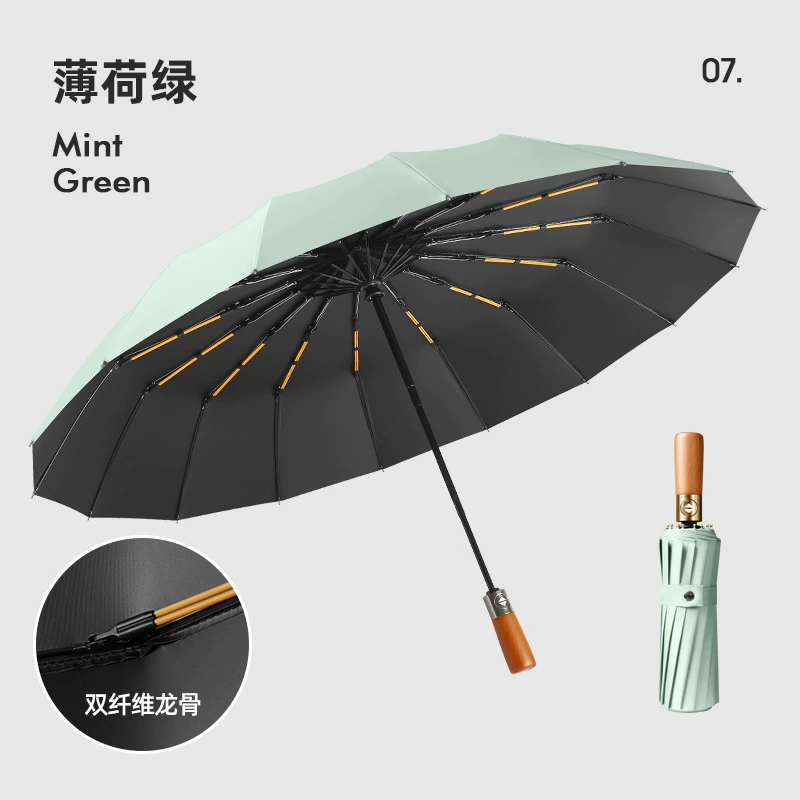 Automatic big umbrella solar-powered, fully automatic, sun protection, UV protection