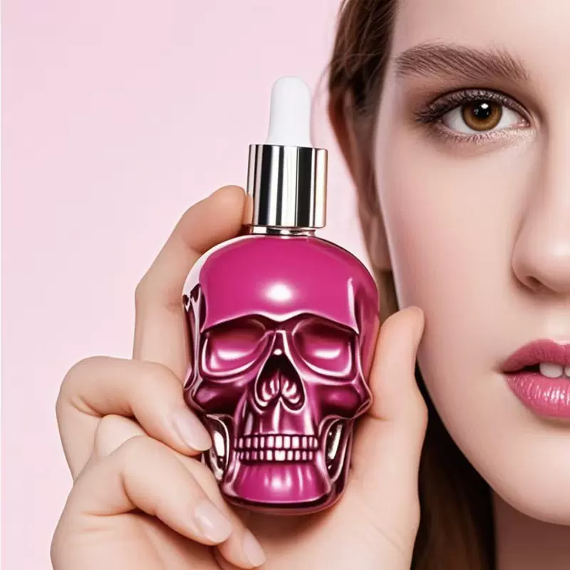 TONFLY跨境TK爆款骷髅造型男女香水 30ML 独特设计小众氛围感拉满
