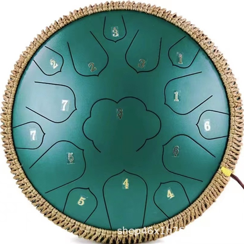 [14-inch 15-tone] Stone Green-Xiangyun Style
