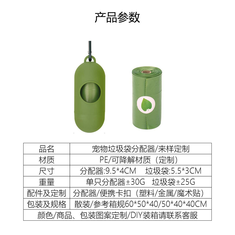 Bolsa de basura para mascotas desechable portátil degradable dispensador de bolsa de basura para mascotas Pingüino cápsula píldora Tipo de cáscara de huevo