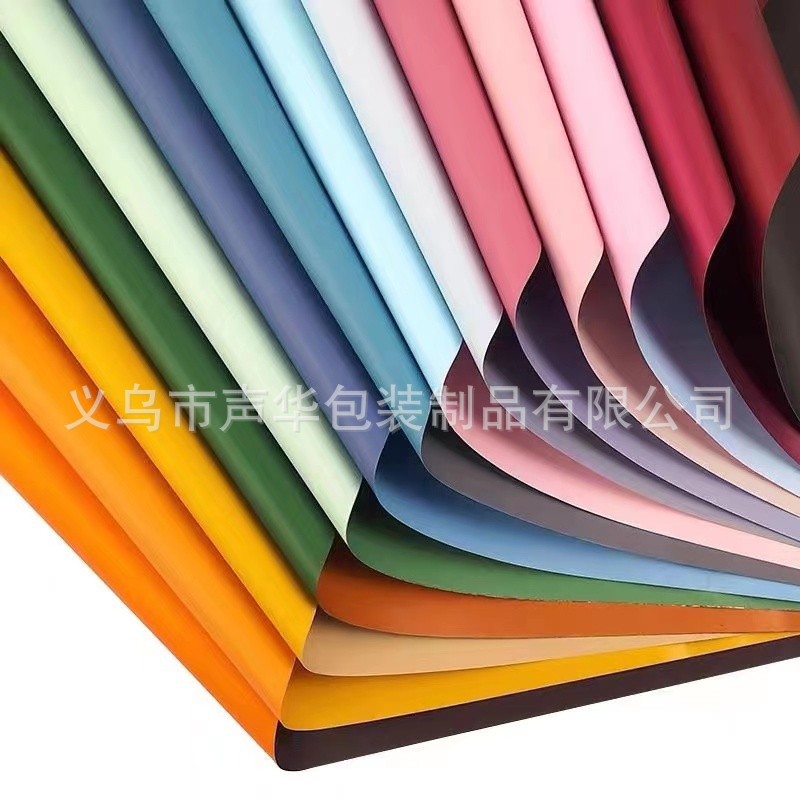 Inauguración de Dajihua Papel de envolver azul Papel dorado Florería Ramo de flores Papel floral Papel Ouya de dos colores de doble cara Impermeable