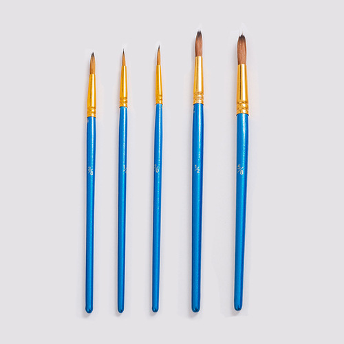 Cross-border pearlescent blue nylon brush pointed hook pen acrylic gouache watercolor painting brush painting set factory wholesale