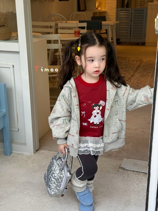 儿童加绒加厚卫衣开衫2025冬季新款女童宝宝印花长袖上衣女孩冬装|undefined