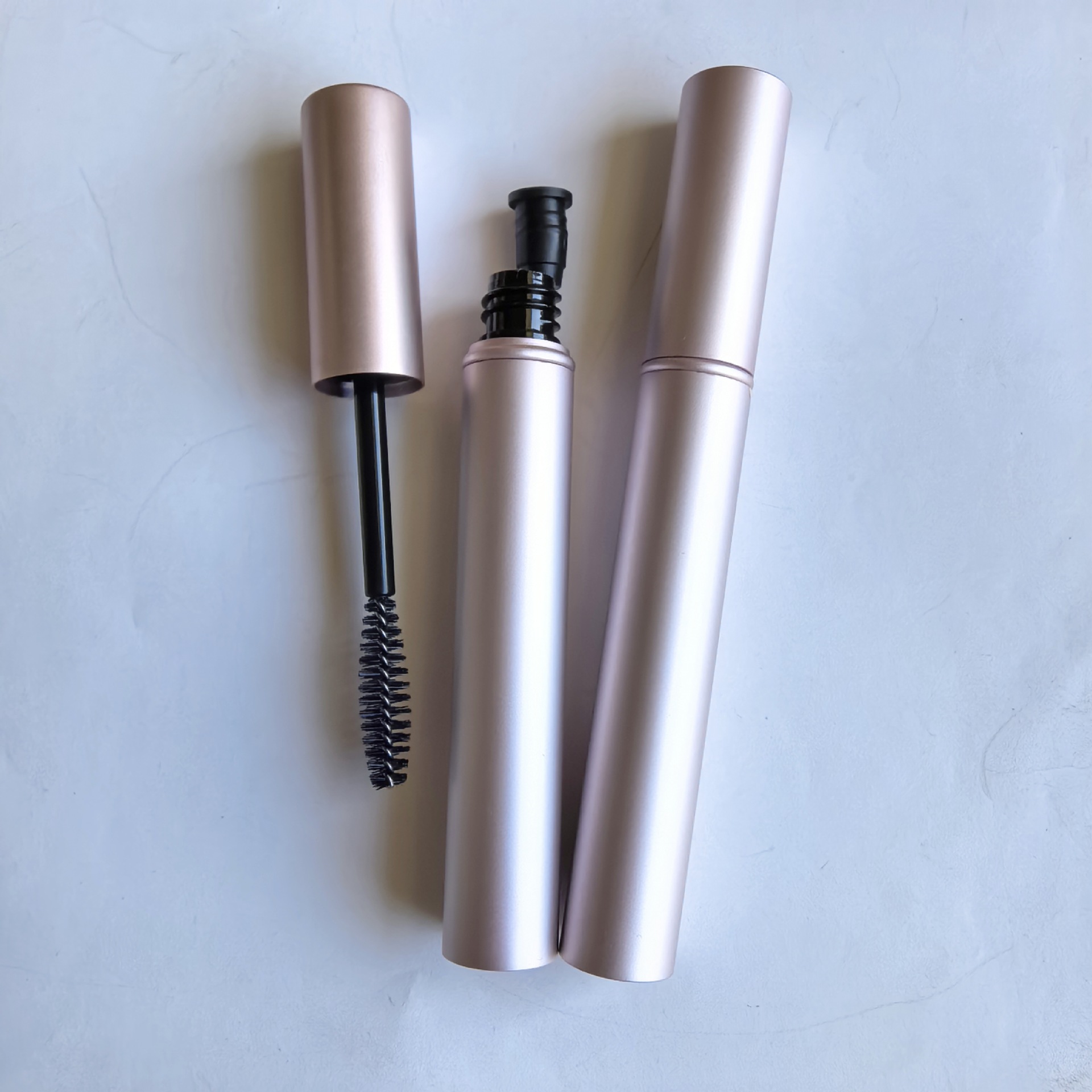 Aluminio todo oro rosa rimel botella vacía 4ml crecimiento líquido tubo vacío manga tubo de aluminio delineador VE botella de pegamento