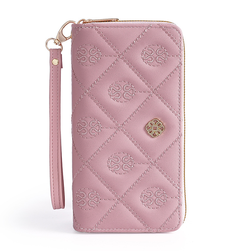 Wallet Women's High-End Card Holder New Large-Capacity Clutch Bag Double Zipper Wallet Wallet Women's Bag Wholesale