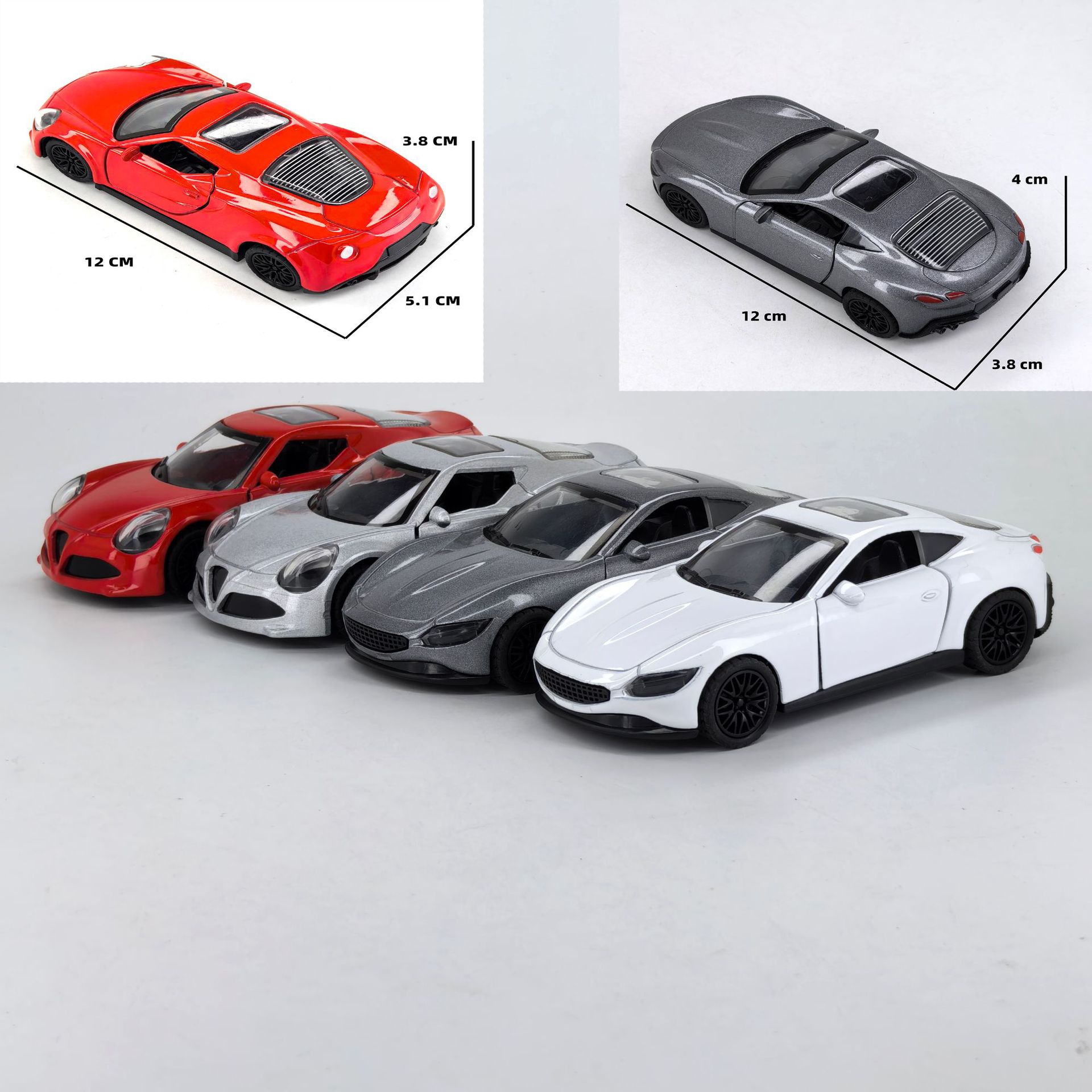 1: 43 modelo de automóvil de aleación todoterreno modelo de automóvil infantil muñeca máquina de juguetes de retroceso regalo para niños al por mayor