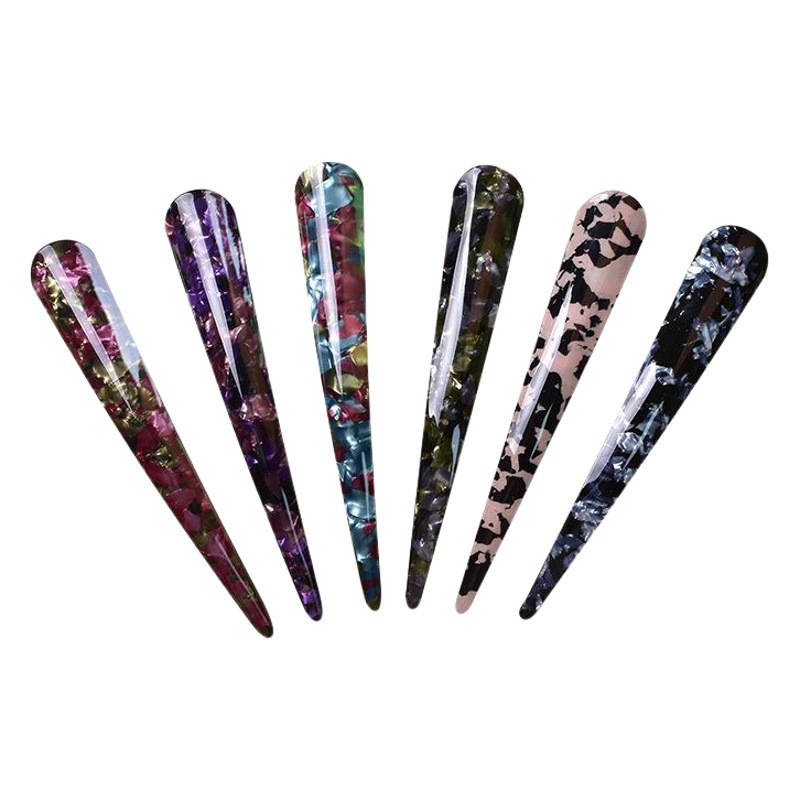 アクセサリー韓国風アクリル髪クリップの大きな牛の角クリップフランス版クリップの頭飾り女性クリップ