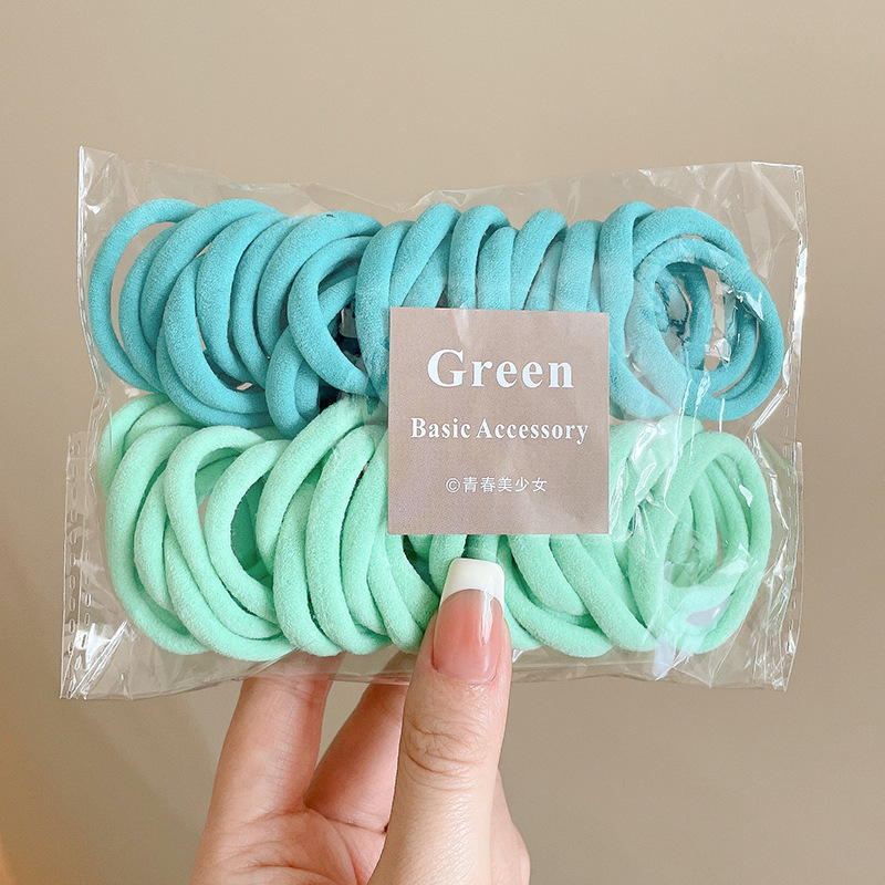 Anillo para el cabello de los niños, banda de goma de alta elasticidad, cabello trenzado, no daña el cabello, cuerda para atar al bebé, red neta 2025 nueva funda de cuero de cuerda para el cabello