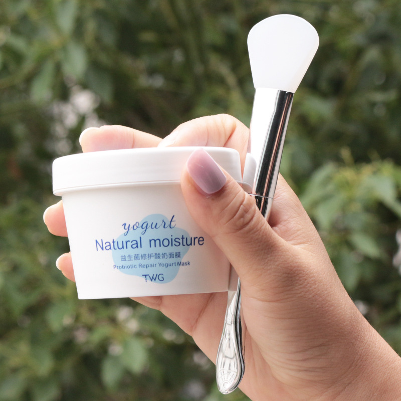 Cepillo de máscara de doble cabeza de silicona con cuchara cepillo de máscara facial de doble uso máscara palo portátil DIY herramientas de belleza