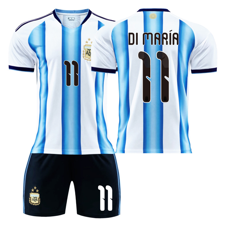 Copa del Mundo 2026 Argentina Camiseta de Fútbol en Casa No. 10 Camiseta de Messi 11 Di Maria 21 Dybala