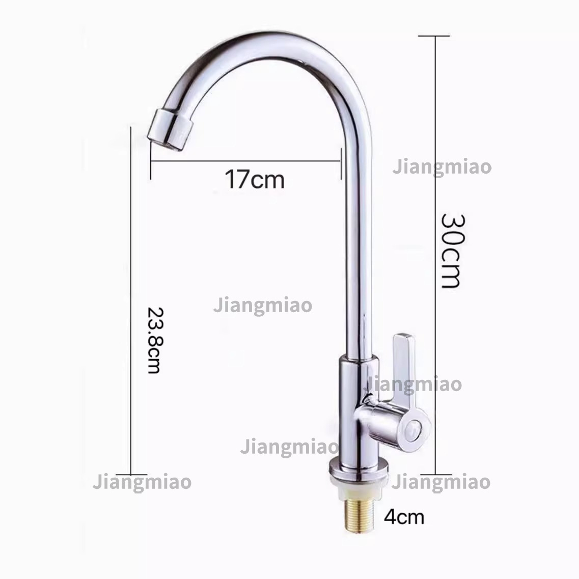 Acero inoxidable único grifo de agua fría de cocina caliente y frío hogar todo cobre válvula de mezcla de agua interruptor de doble propósito lavabo de verduras grifo de agua
