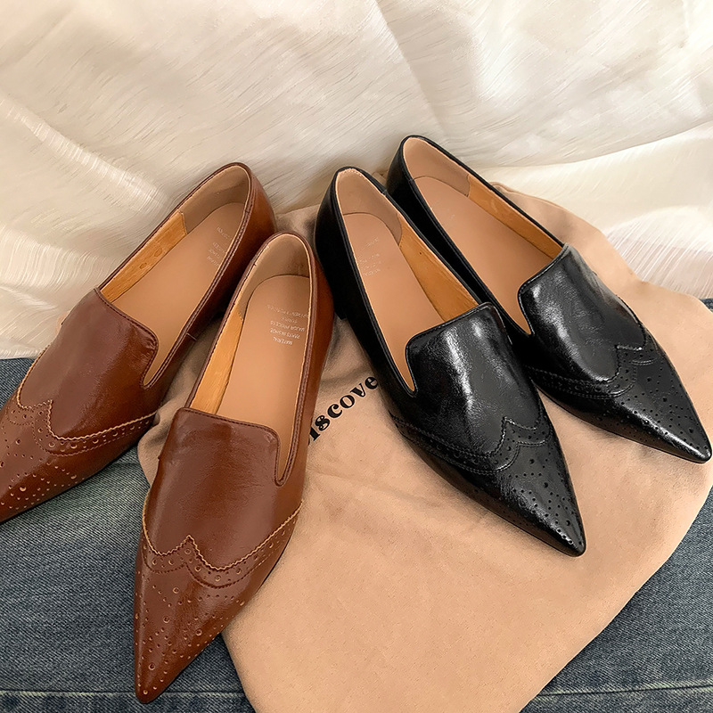 CHIKO Aj Pointy Toe Block Heels Loafers Shoes