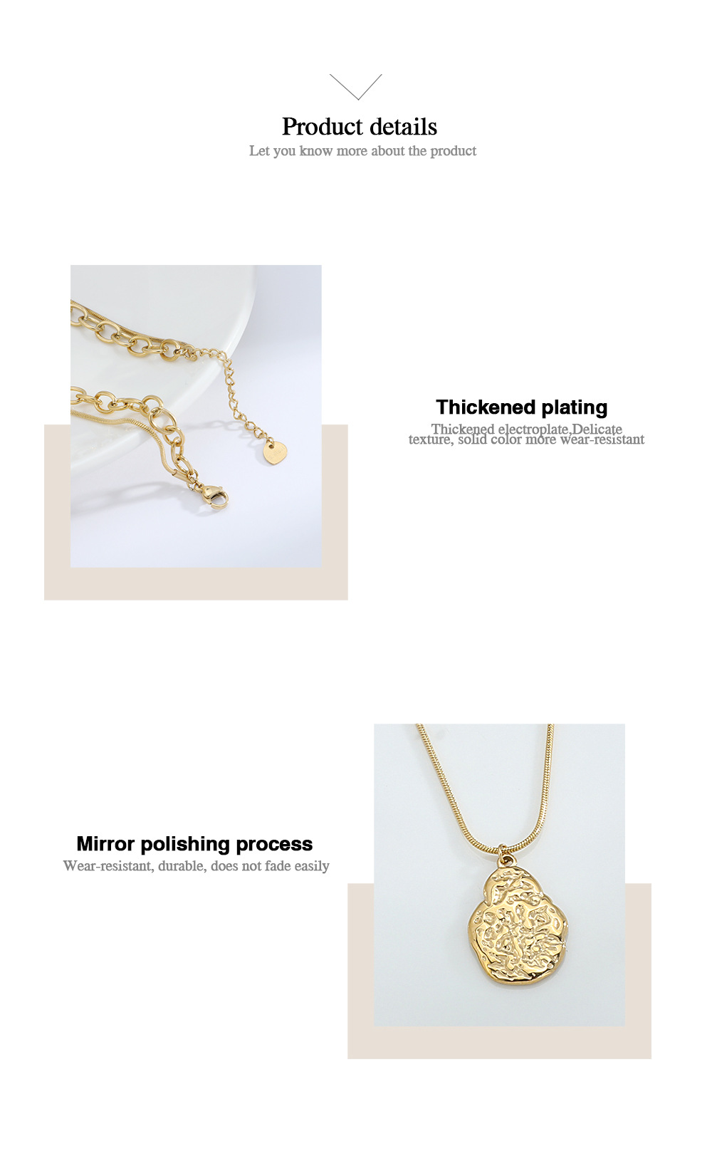 Geometric  Style Stainless Steel Titanium Steel Pendant Necklace Wholesale display picture 3