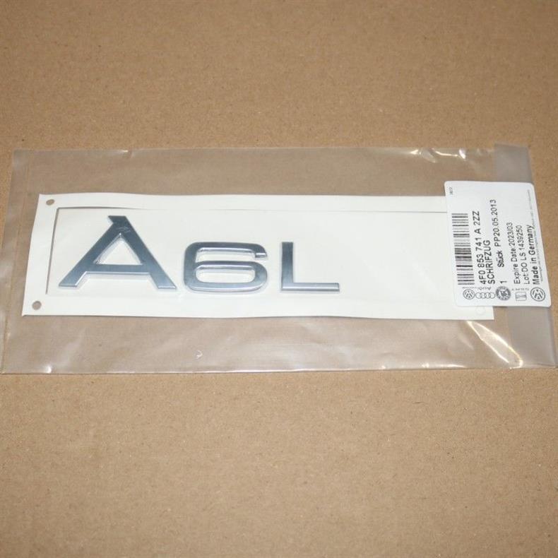 Suitable for Audi A6L models from 2005 to 2011; rear trunk lid; FAW Audi emblem, car logo, and engine displacement label