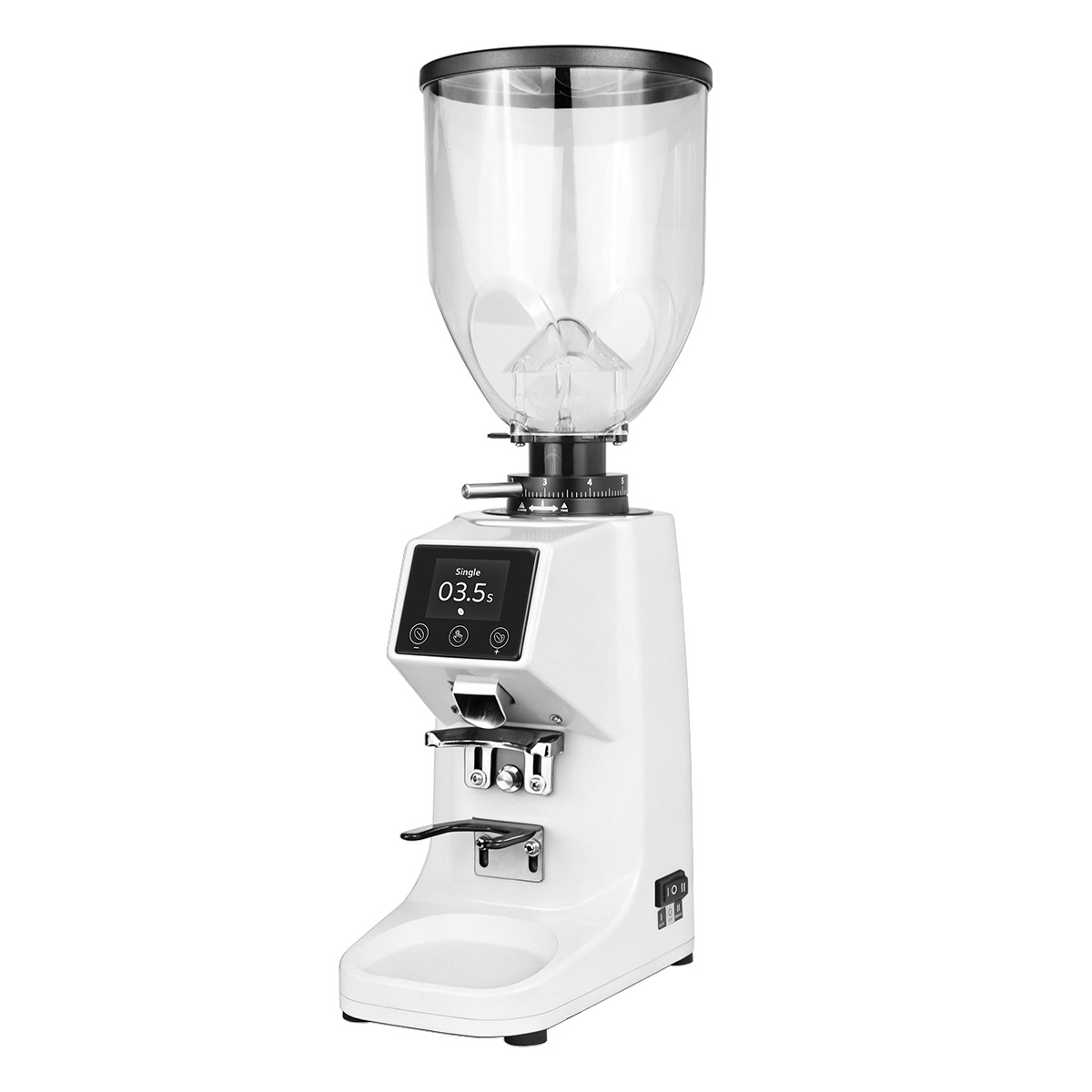 022pro molino de frijoles cuantitativo italiano comercial molino de café temporización automático 64mm cuchillo plano pantalla táctil cuantitativa
