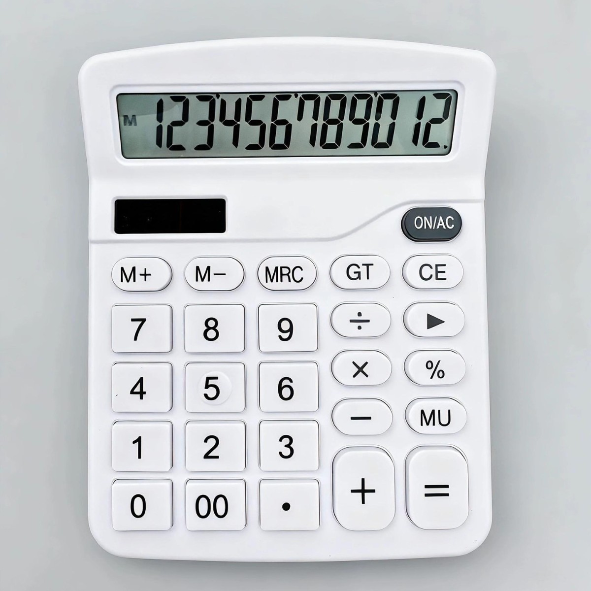 12-bit real calculadora solar pantalla grande fuente de alimentación doble botón grande Oficina Finanzas fábrica directa al por mayor