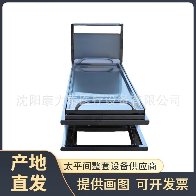 厂家供应不锈钢电动尸体升降车 尸体冷藏箱辅助 太平间升降运尸车