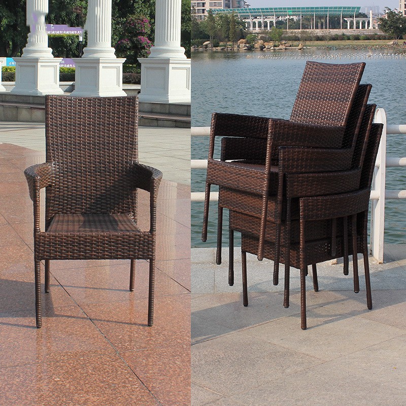Sillas de caña al aire libre balcón terraza sillas de caña jardín al aire libre ocio comedor de té café mesas y sillas