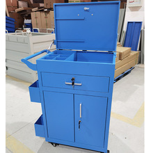 定制工具车重型可移动工具柜加厚铁皮推车工业车间汽修带刹车