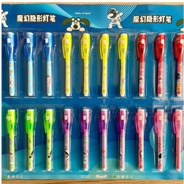 Pen de resaltador invisible lápiz de escritura mágica multifuncional pen de luz invisible ultravioleta papelería interesante al por mayor