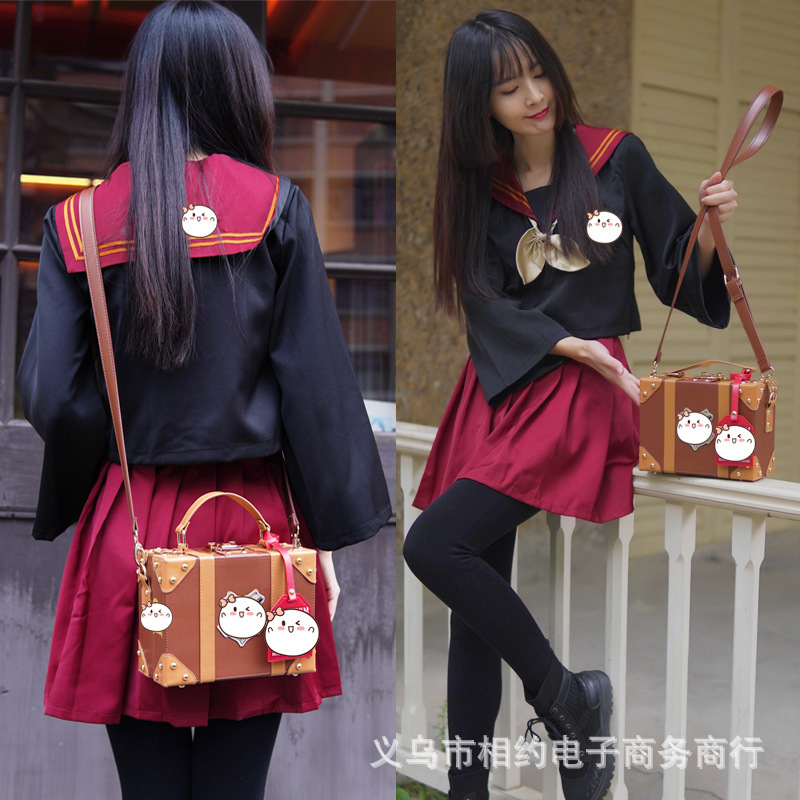 Harry Potter School of Witchcraft and Wizardry Shoulder Tote Bag Unisex Movie Merchandise Hogwarts Retro Box Travel Bag