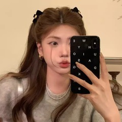 ベルベットの蝶結びのヘアピン! プリンセスヘッドクリップ女性サイドクリップ前髪クリップ高级感髪饰り