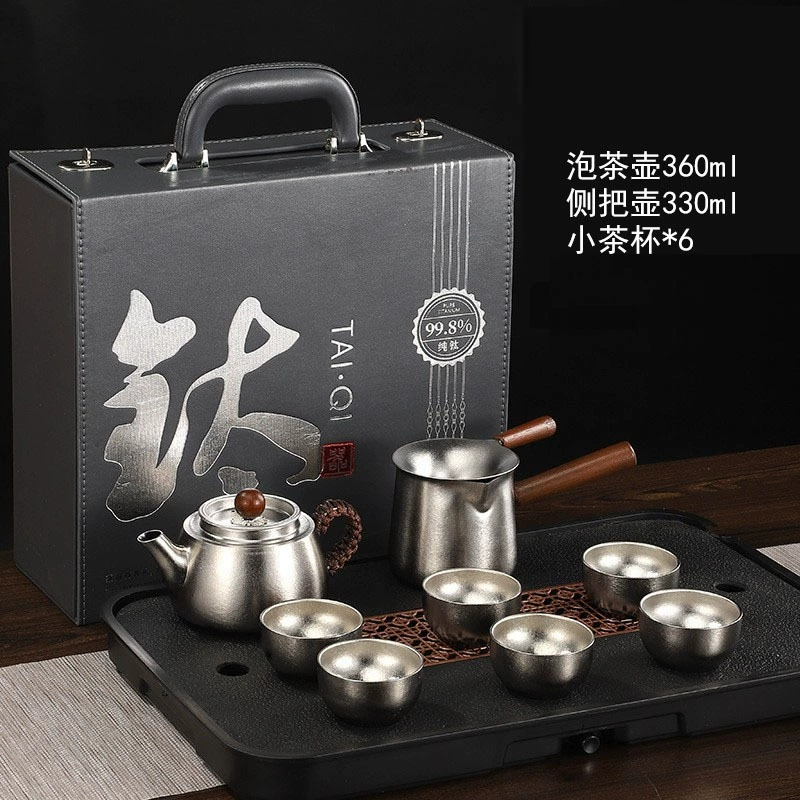 Чистый титановый чайник кунг-фу чайный чайник Домашний чайник для кемпинга на открытом воздухе