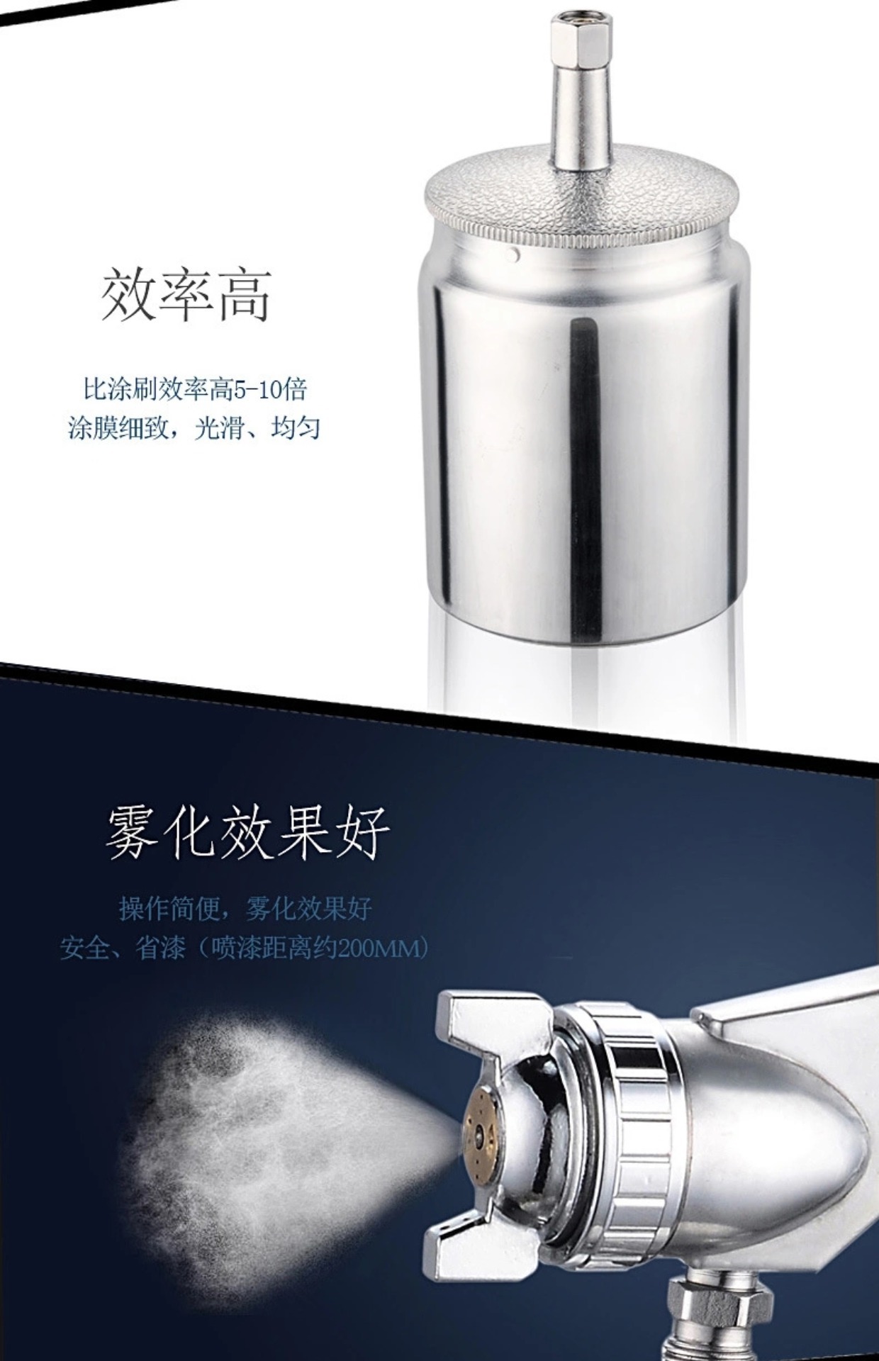 W71 Spray Gun Spray Car Paint Pot Pneumatic Household Oil Paint Latex Paint High Atomization Spray Gun Wholesale