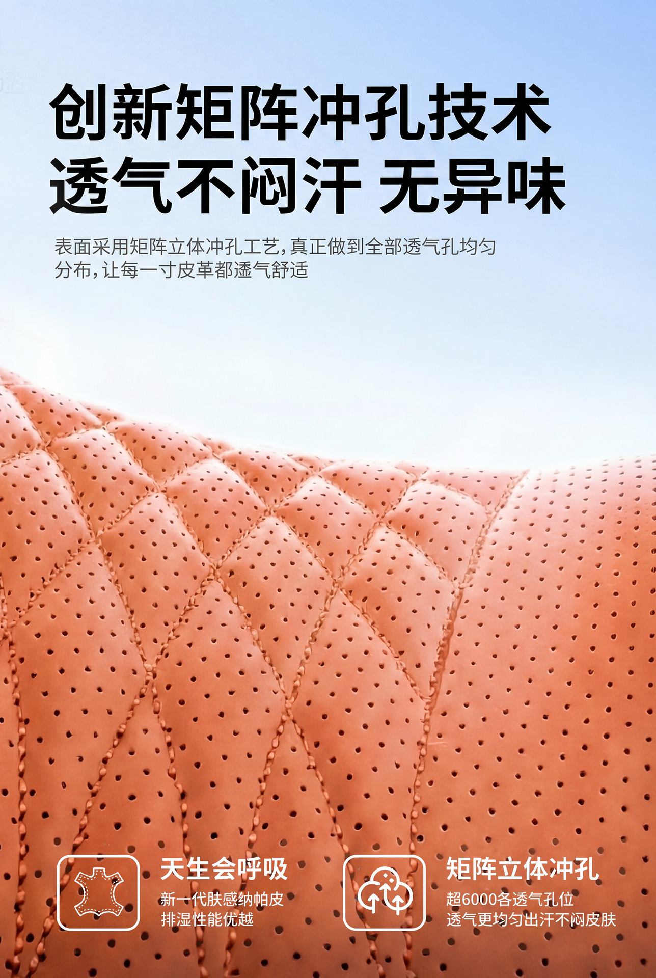 Car Headrest, Lumbar Support, Neck Pillow, Nappa Leather Slow Rebound Memory Foam, Ergonomic Neck Support, Waist Comfort, Breathable Pillow