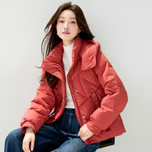 轻薄羽绒服女短款2025年冬季新款时尚宽松中年妈妈白鸭绒爆款外套