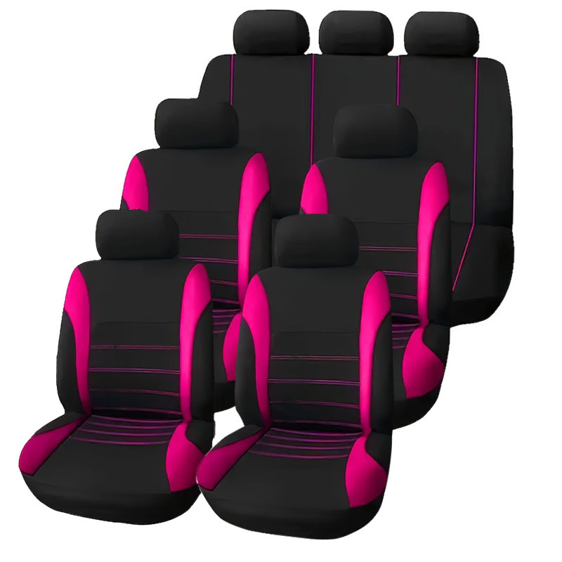 Amazon Mexico 7-Seater Waistline Style All-Season Universal Car Seat Cover Fabric Seat Cover 13-Piece Set Double Line